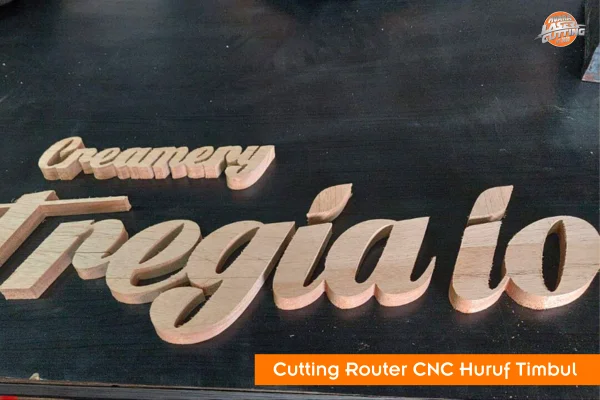 Cutting Router CNC Huruf Timbul